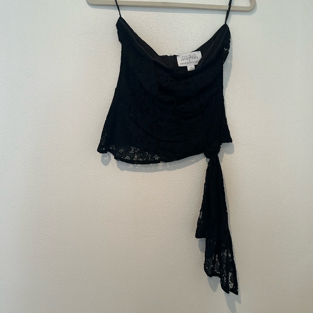 Anthropologie X Mare strapless lace top
